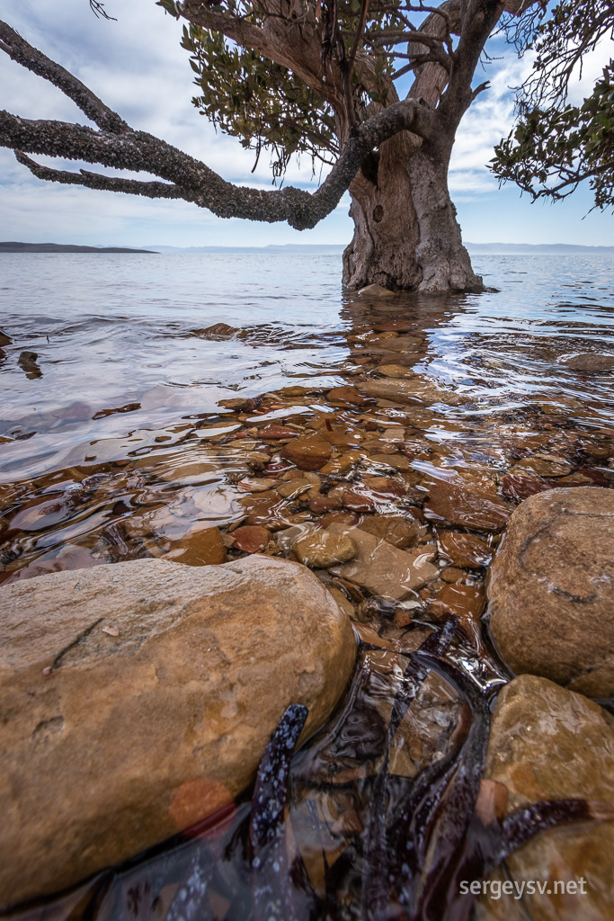 The tide is encroaching.