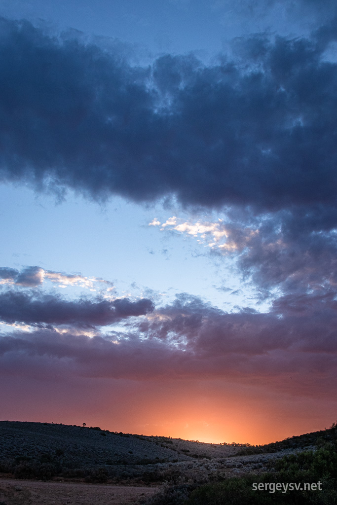 A rather moody sunset.