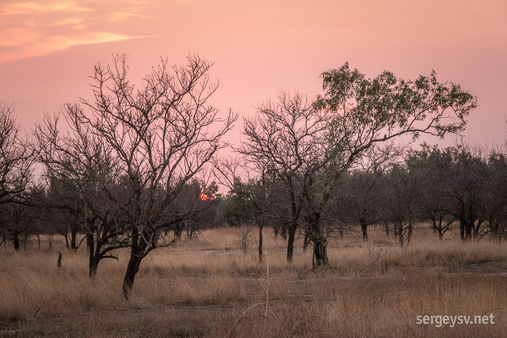 A sunset near Normanton.