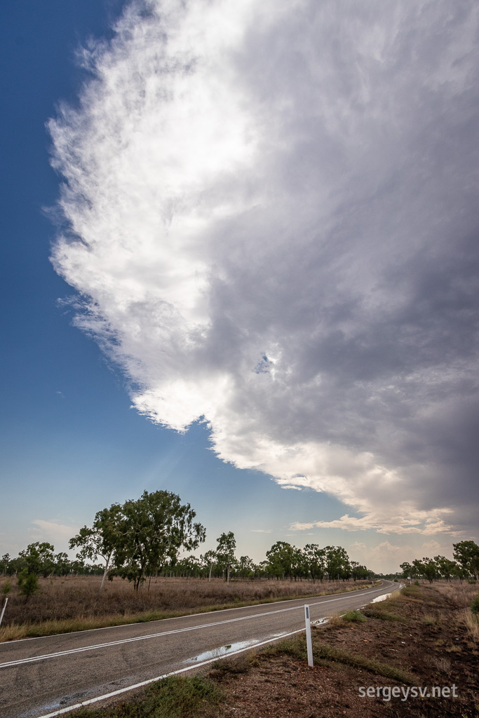 Thunderclouds near Borroloola.