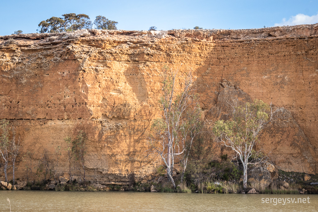 Big orange cliffs.