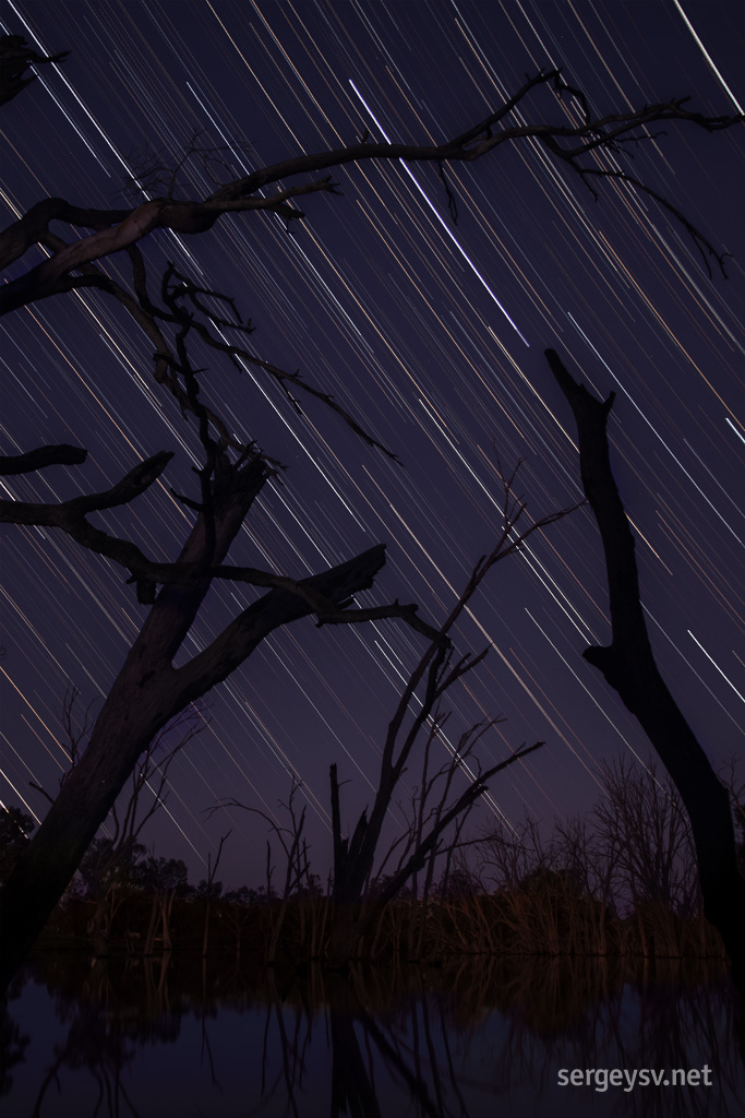 More star trails.