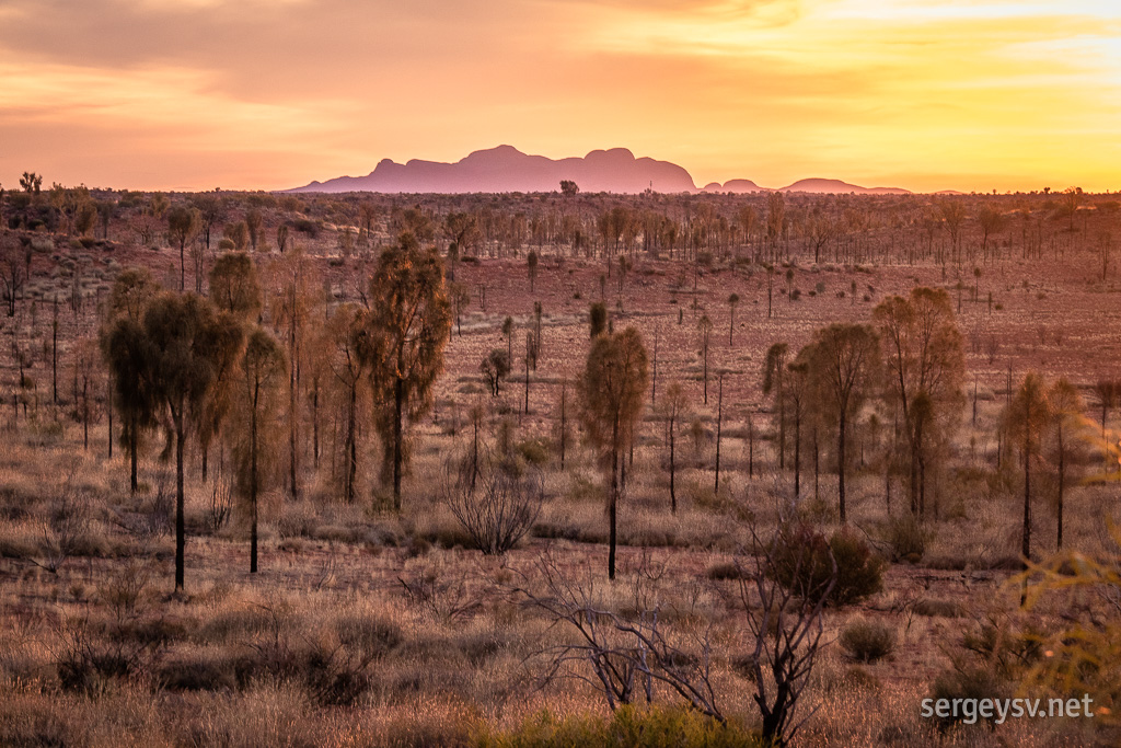 Yet another sunset for Kata Tjuta.