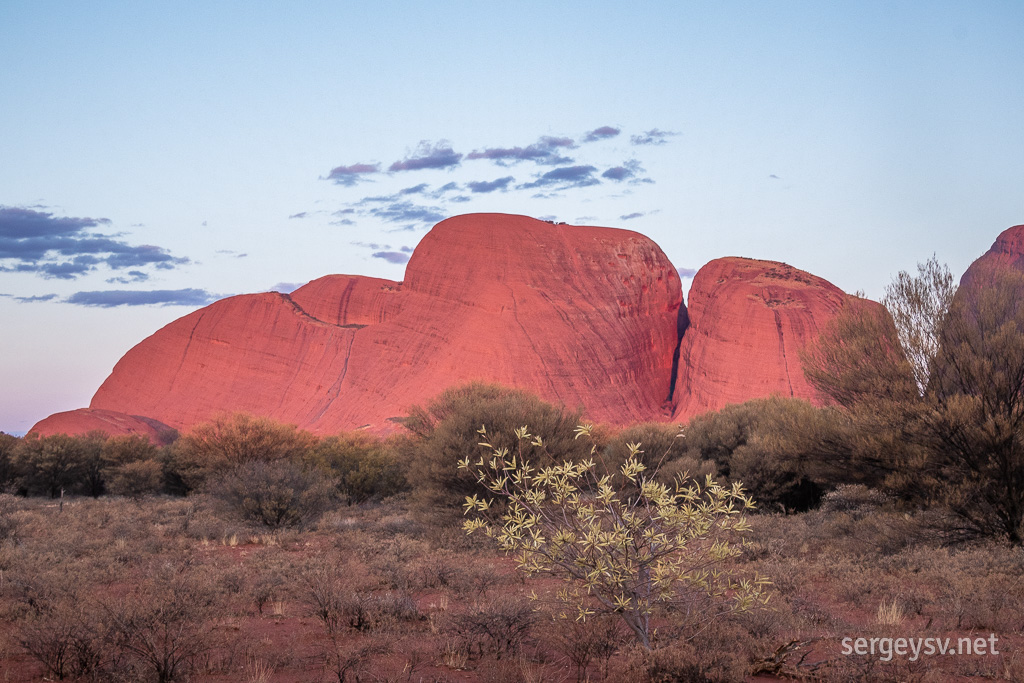 Kata Tjuta at sunset.