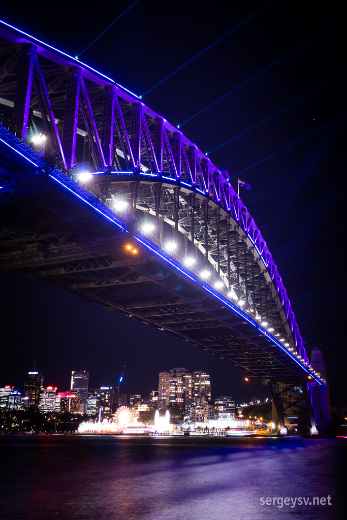 Even managed to capture the Aussie flag flying.