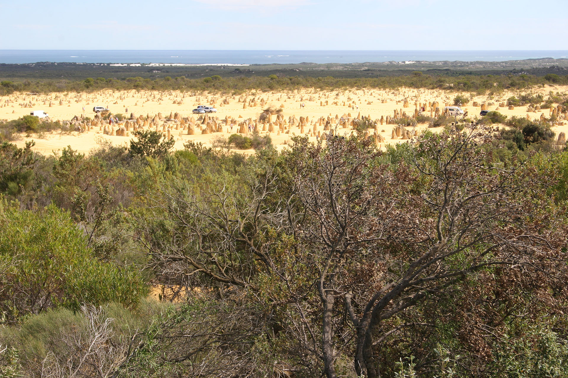 The Pinnacles from the distance.