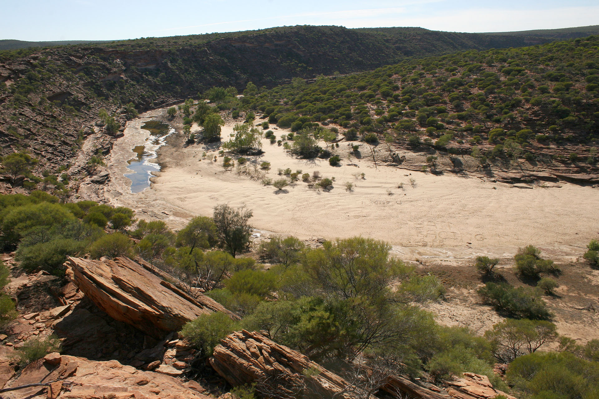 Something's still left from the river, though.