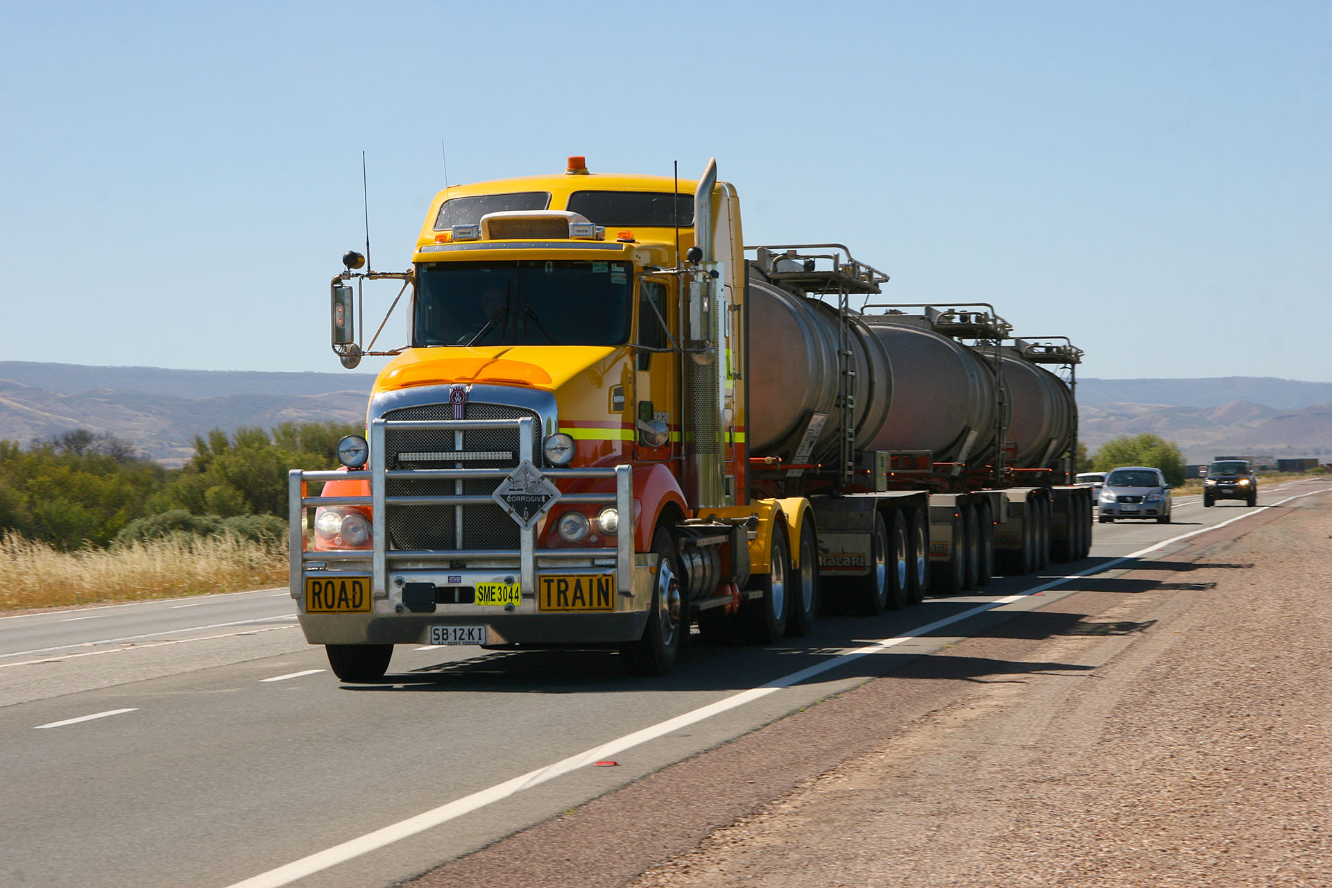 Takes a certain effort to overtake this thing on the road.