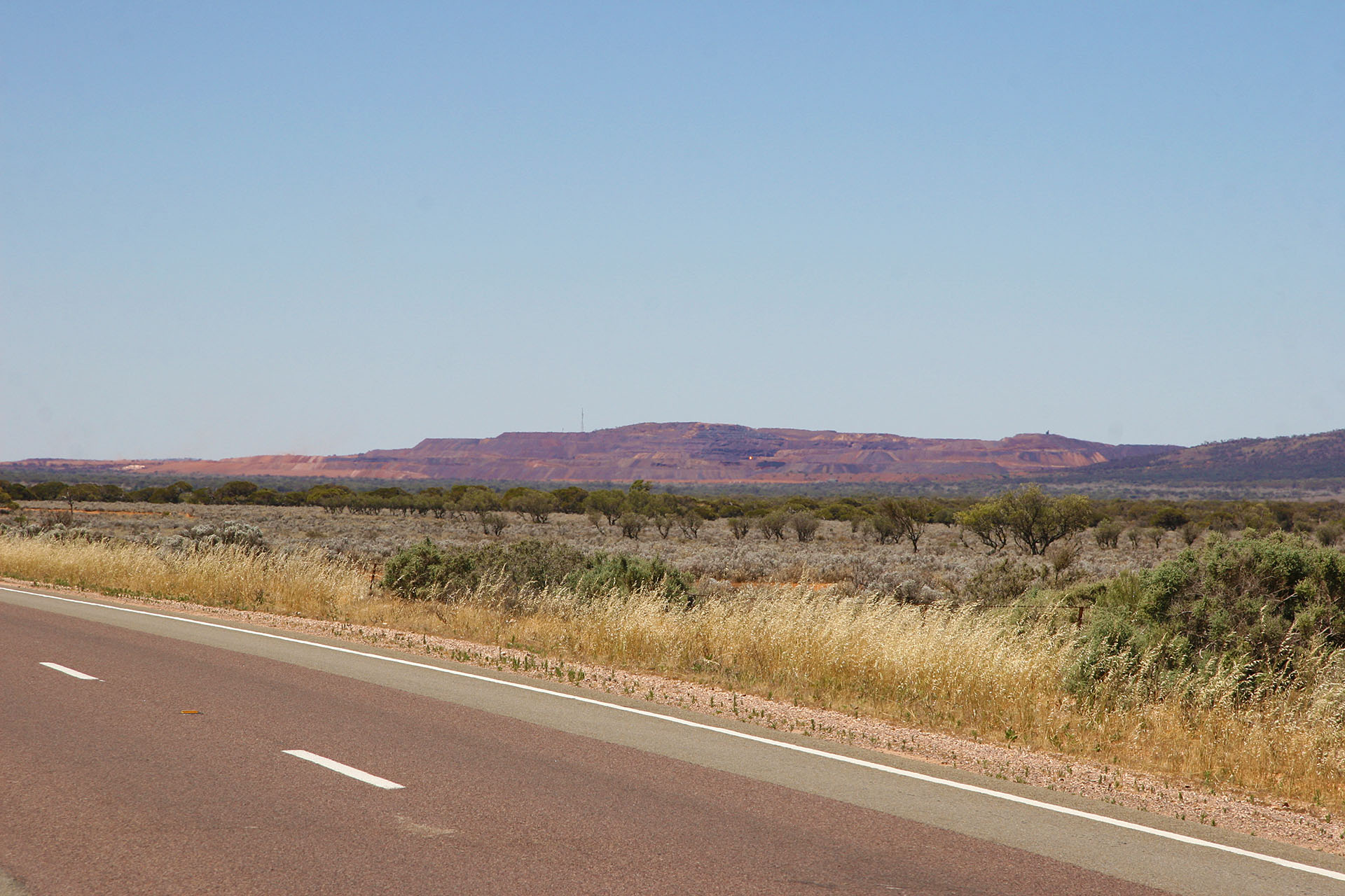 Iron Knob in the distance.