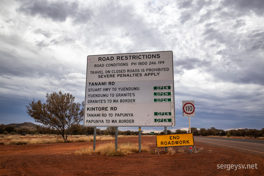 Entering the Tanami.