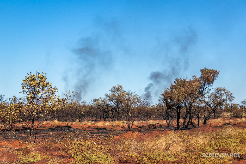 Another bushfire further on.