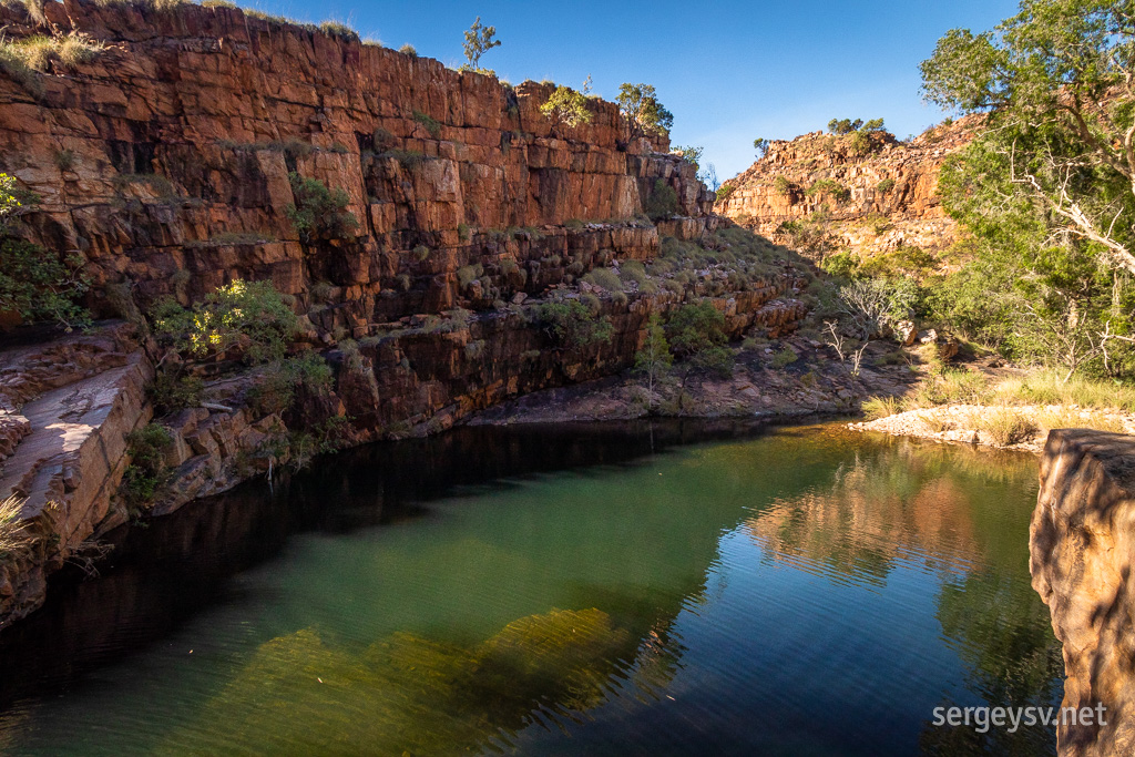 One of the pools along the trail.