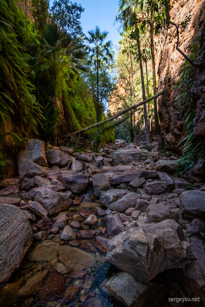 The path itself is very rocky.