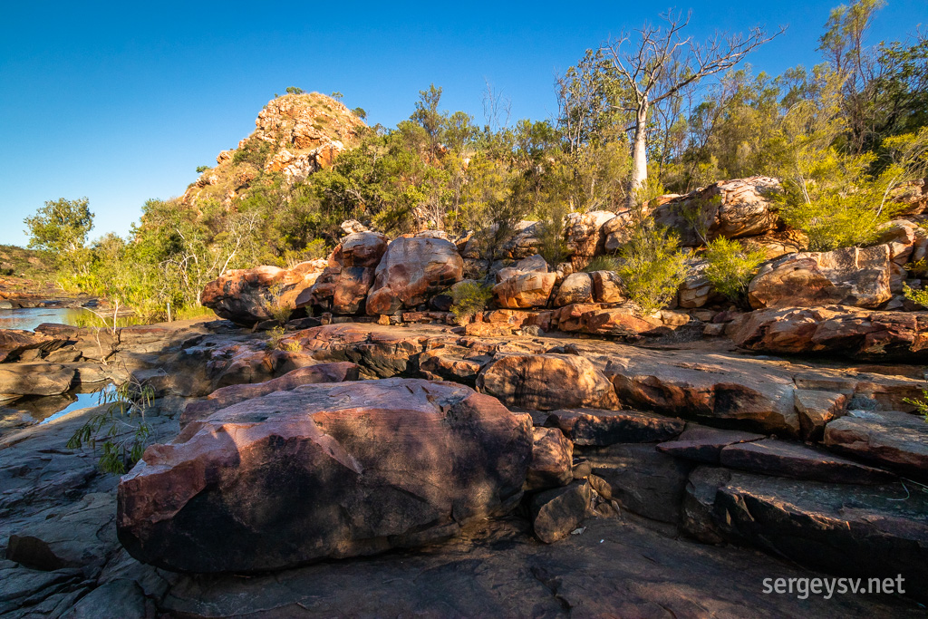 Lots of rocks. Lots of boabs.