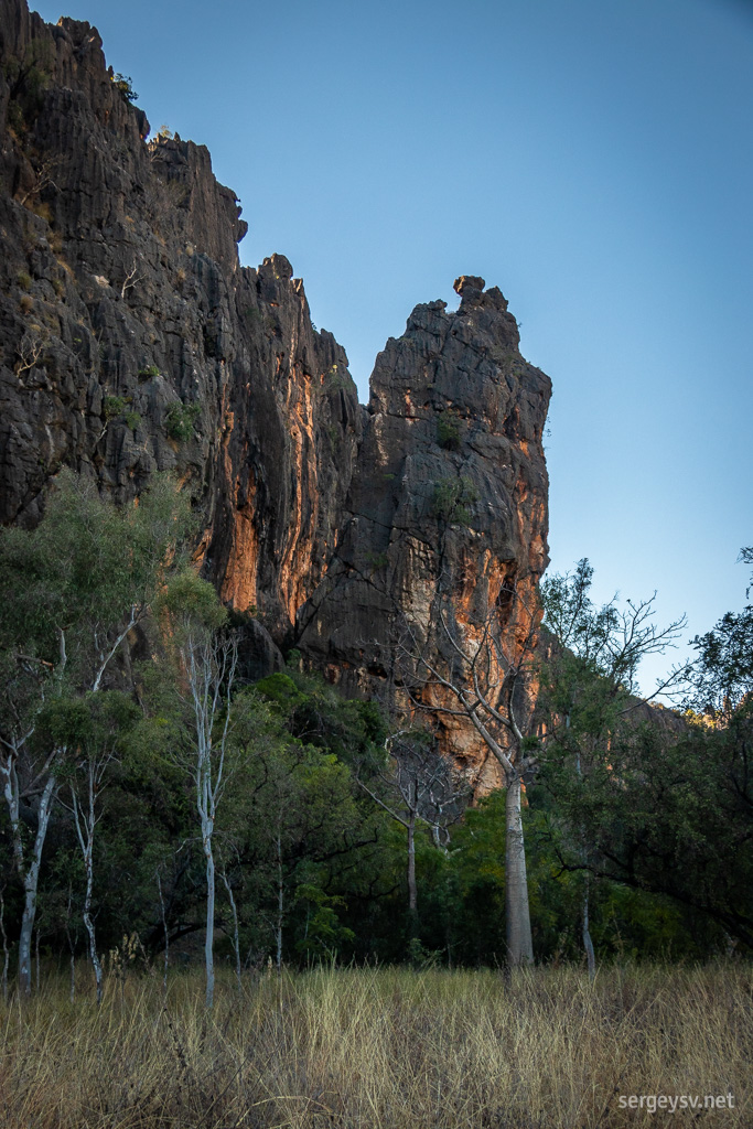 Approaching the Windjana Gorge.