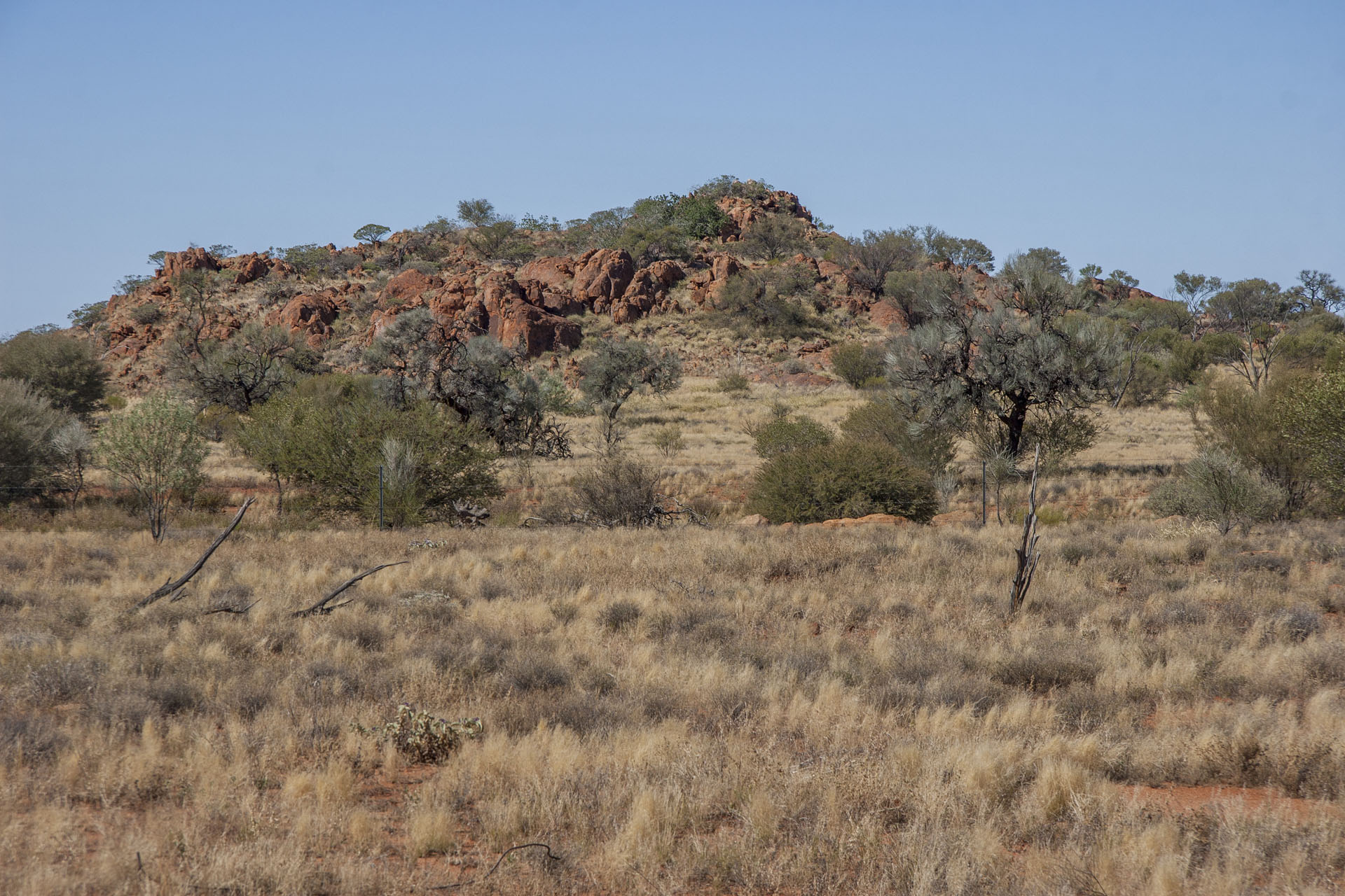 Picturesque granite bluffs.