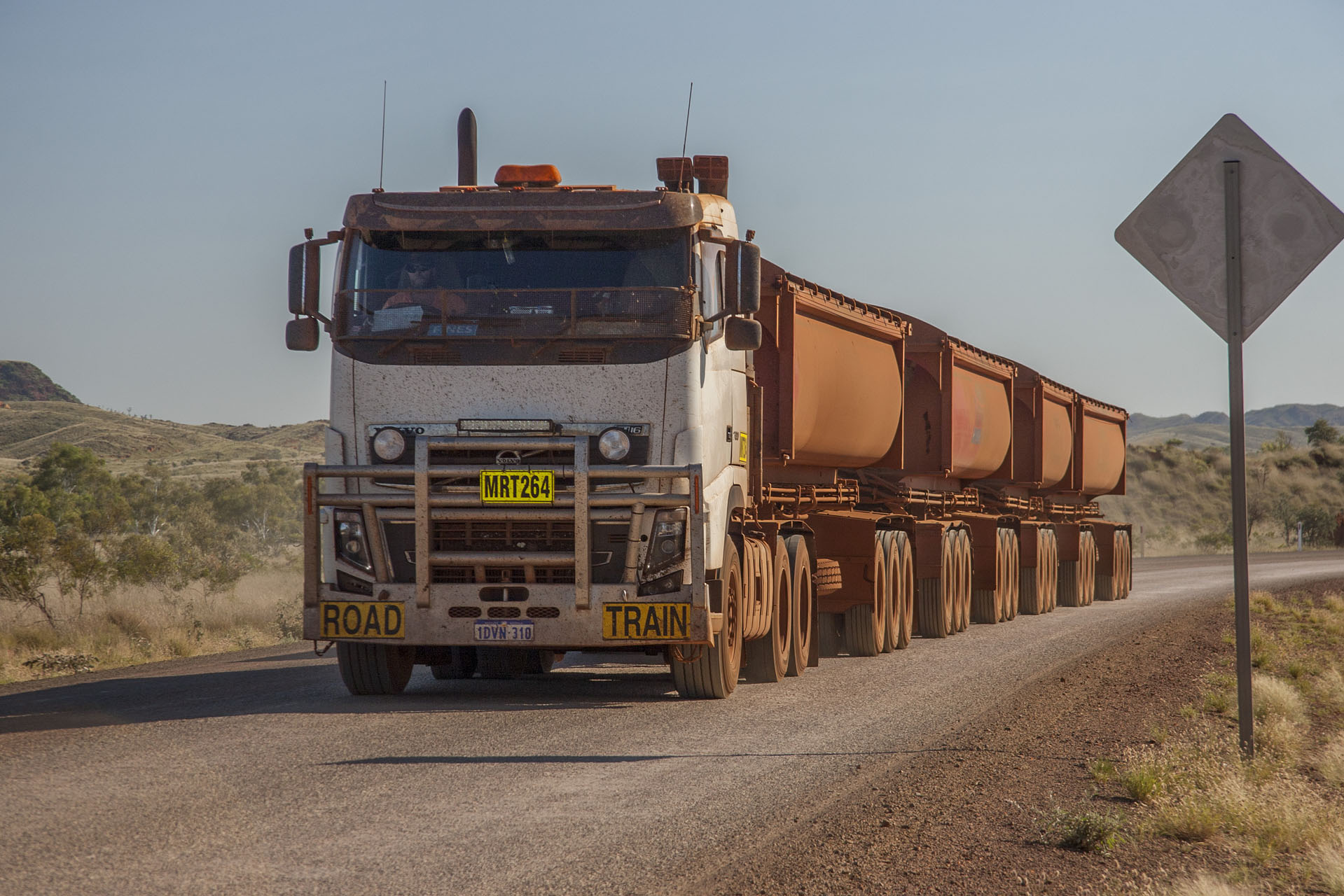 A road train.