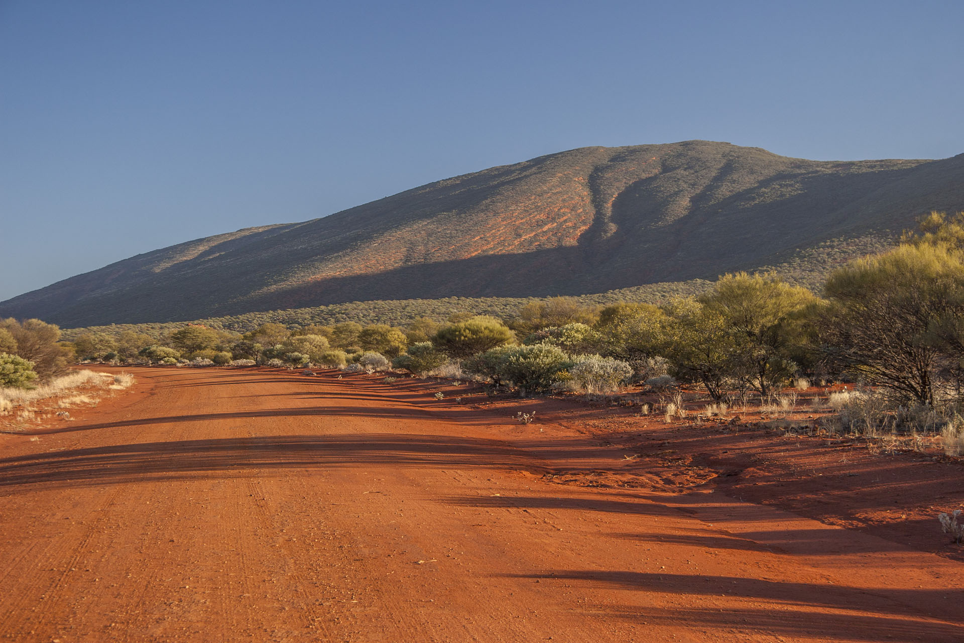 The road around the mountain.