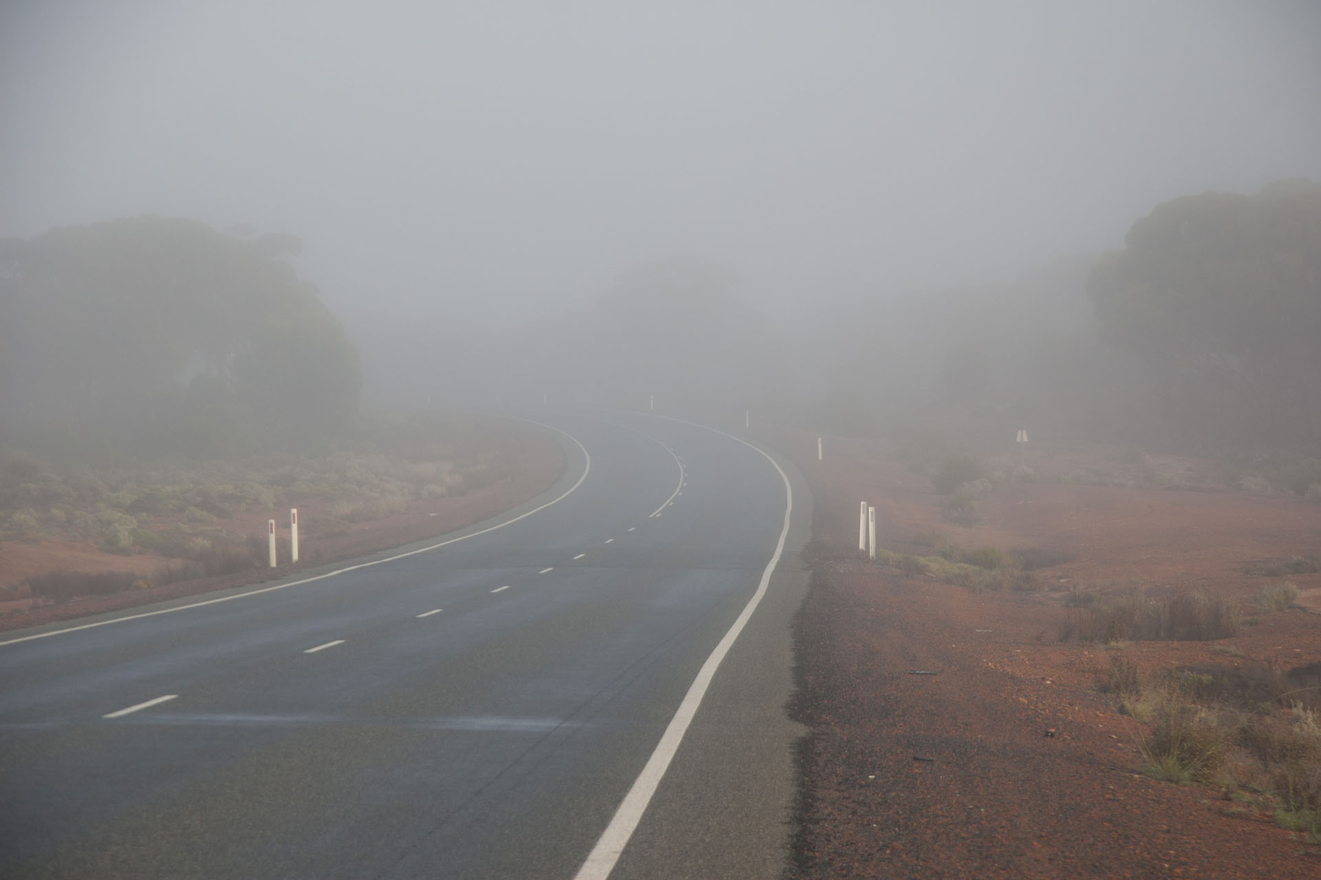 The highway fog.
