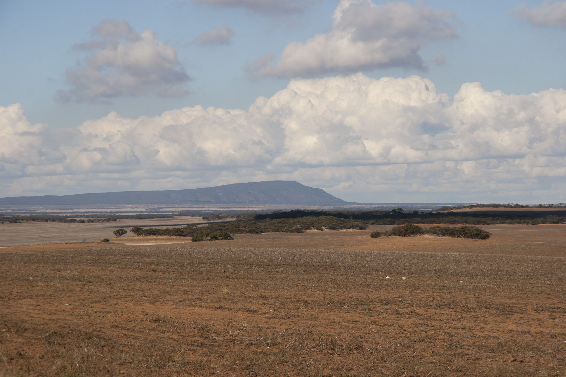 A nameless bluff on the horizon.