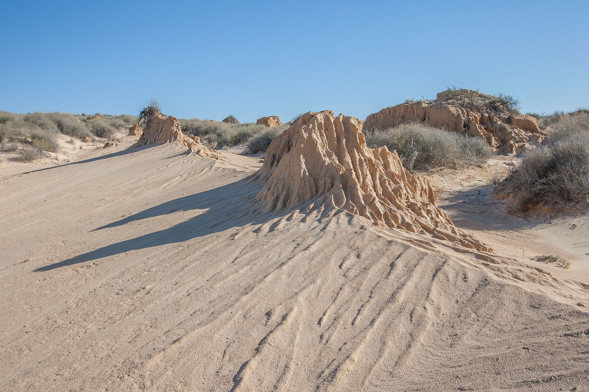 A dune's core.