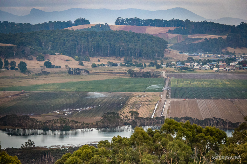 Tasmanian farmlands.