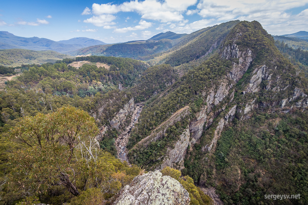 The Leven Canyon from the Cruikshank Lookout.