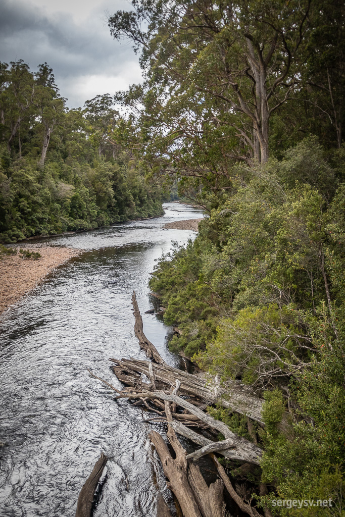 The riverbank.