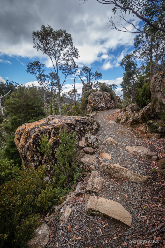 The walk to Arve Falls.