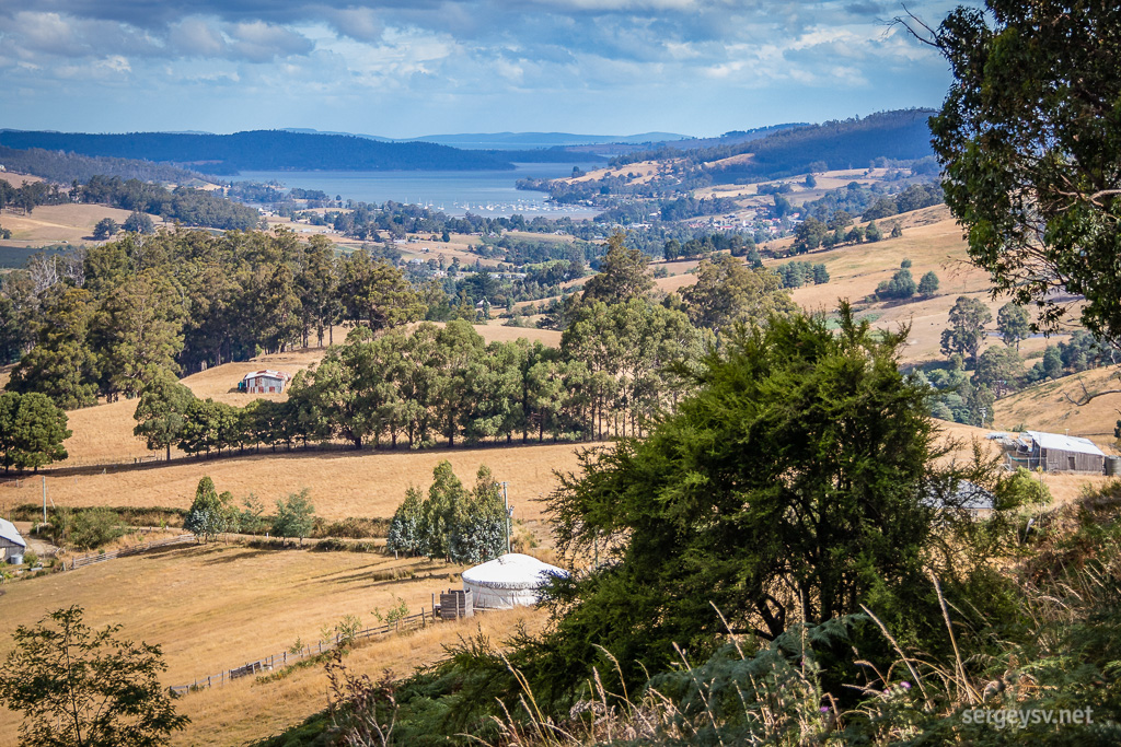 Farmlands near Cygnet.