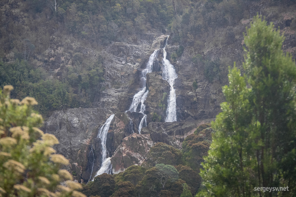 St Columba Falls, from the distance.