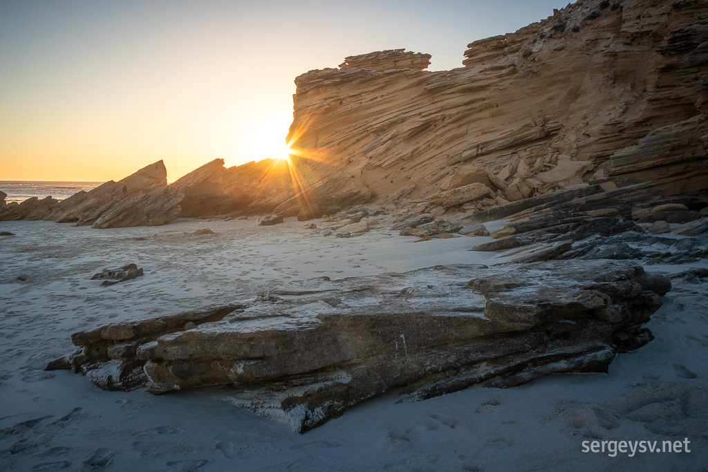 The rocks look marvellous in this light.