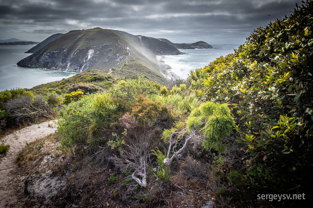 Looking at the Flinders Peninsula.